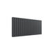 Double / Anthracite / 600 x 1402 mm Reina Designer Flat Horizontal Steel Radiator