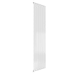 1800 x 440 mm / Single / White Reina Designer Flat Vertical Steel Radiator