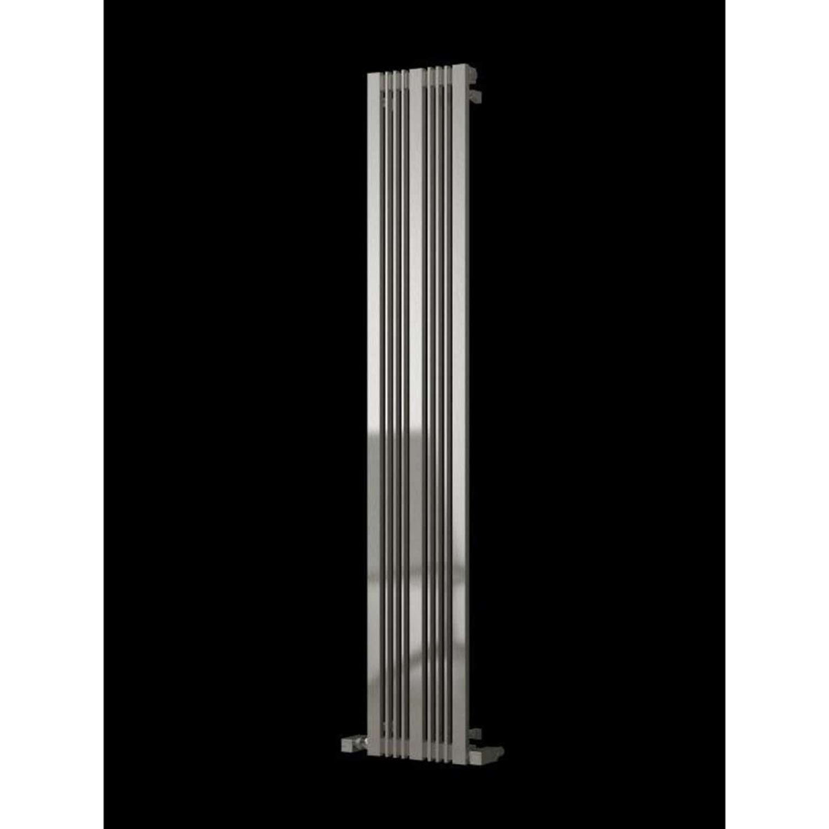 Reina Designer Karia Vertical Heated Towel Rail Stainless Steel Radiator