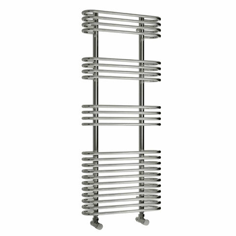 Reina Designer Mirus Vertical Chrome Towel Rail Steel Radiator