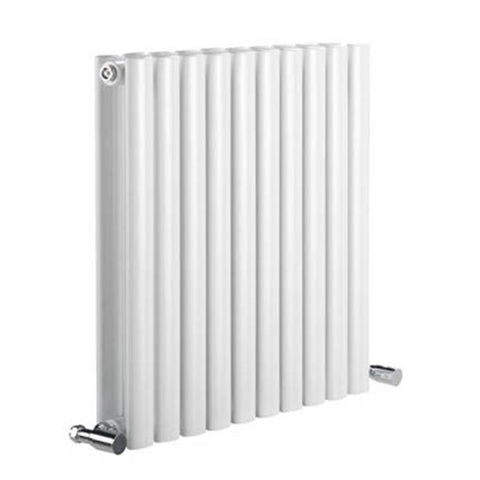 Reina Designer Neva Horizontal Steel Radiator - White and Anthracite