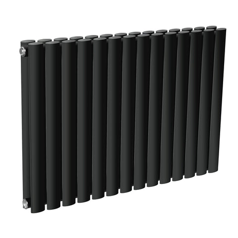 Reina Designer Neva Horizontal Steel Radiator - White and Anthracite