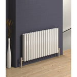 Reina Designer Neva Horizontal Steel Radiator - White and Anthracite
