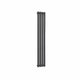 Anthracite / Single / 1500 x 236 mm Reina Designer Neva Vertical Steel Radiator