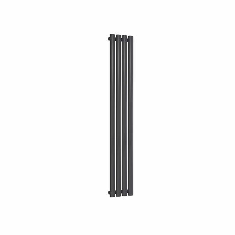 Anthracite / Single / 1500 x 236 mm Reina Designer Neva Vertical Steel Radiator