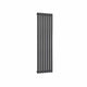 Anthracite / Single / 1500 x 413 mm Reina Designer Neva Vertical Steel Radiator