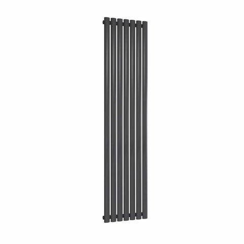 Anthracite / Single / 1800 x 413 mm Reina Designer Neva Vertical Steel Radiator