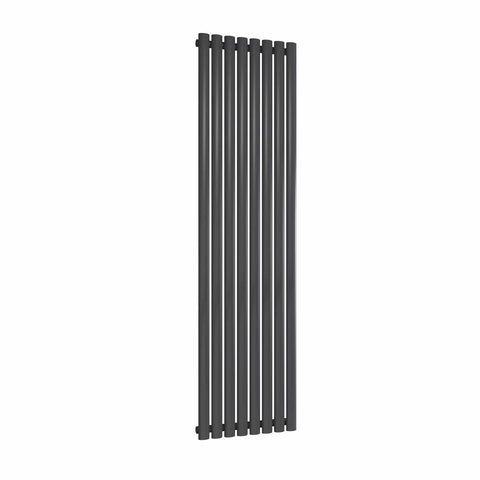 Anthracite / Single / 1800 x 472 mm Reina Designer Neva Vertical Steel Radiator