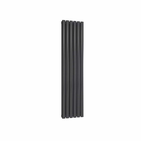 Anthracite / Double / 1500 x 295 mm Reina Designer Neva Vertical Steel Radiator