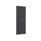Anthracite / Double / 1500 x 531 mm Reina Designer Neva Vertical Steel Radiator