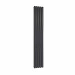 Anthracite / Double / 1800 x 354 mm Reina Designer Neva Vertical Steel Radiator