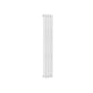 White / Single / 1500 x 236 mm Reina Designer Neva Vertical Steel Radiator