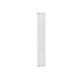 White / Single / 1500 x 236 mm Reina Designer Neva Vertical Steel Radiator