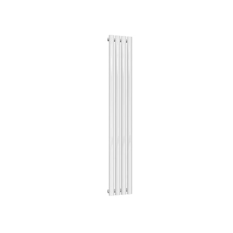 White / Single / 1500 x 236 mm Reina Designer Neva Vertical Steel Radiator