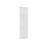 White / Single / 1500 x 413 mm Reina Designer Neva Vertical Steel Radiator