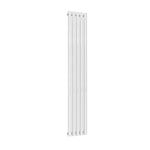 White / Single / 1800 x 295 mm Reina Designer Neva Vertical Steel Radiator