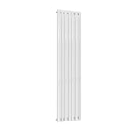 White / Single / 1800 x 413 mm Reina Designer Neva Vertical Steel Radiator