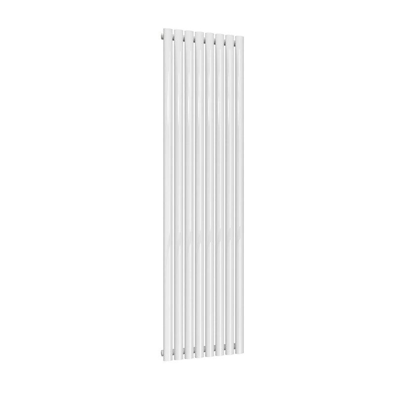 White / Single / 1800 x 472 mm Reina Designer Neva Vertical Steel Radiator