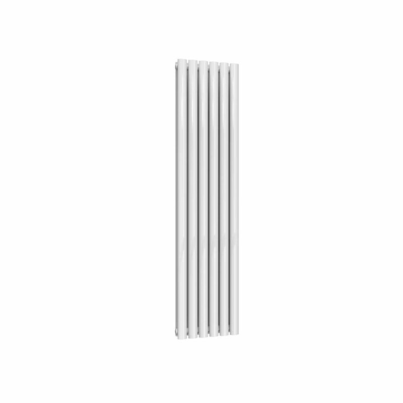 White / Double / 1500 x 354 mm Reina Designer Neva Vertical Steel Radiator