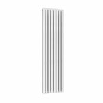 White / Double / 1800 x 472 mm Reina Designer Neva Vertical Steel Radiator