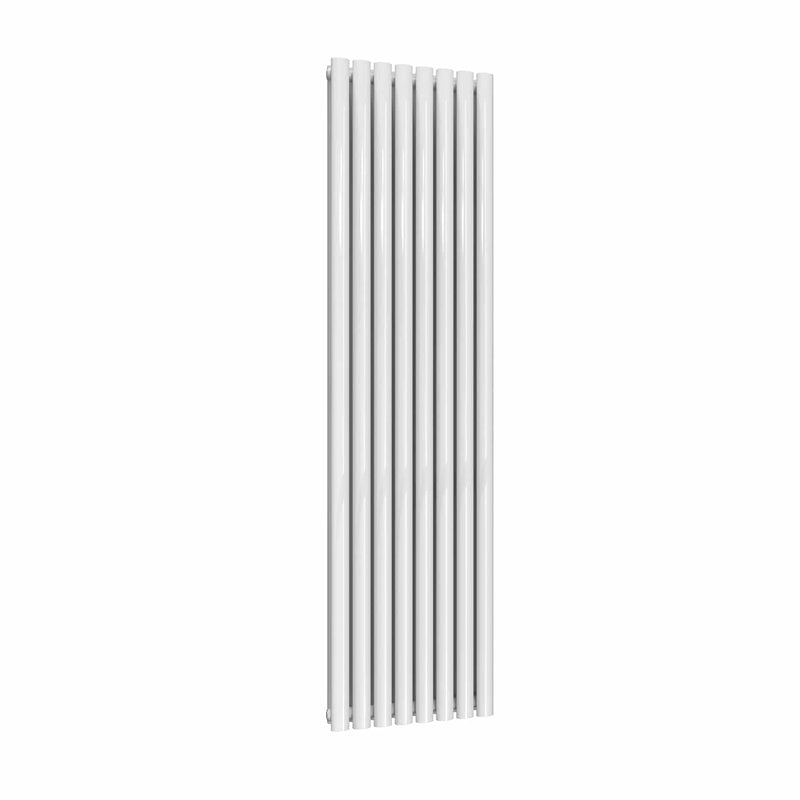White / Double / 1800 x 472 mm Reina Designer Neva Vertical Steel Radiator