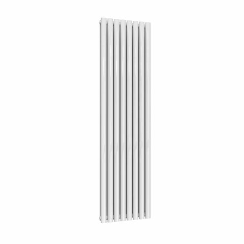 White / Double / 1800 x 472 mm Reina Designer Neva Vertical Steel Radiator