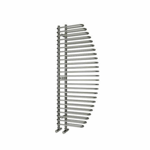 Reina Designer Nola Vertical Chrome Towel Rail Steel Radiator