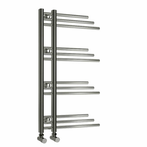 Reina Designer Palmari Vertical Chrome Towel Rail Steel Radiator