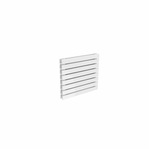 Double / 550 x 600 mm Reina Designer Rione Horizontal Steel Radiator White