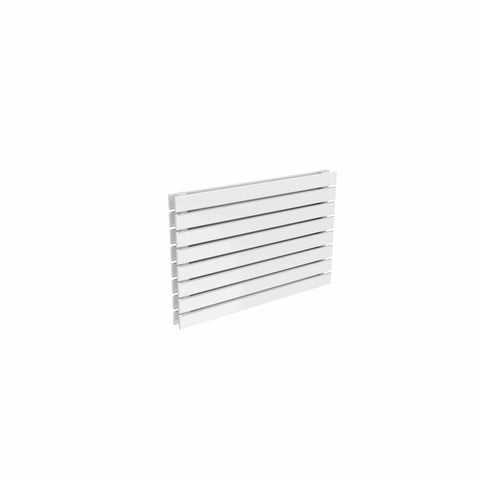 Double / 550 x 800 mm Reina Designer Rione Horizontal Steel Radiator White