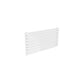 Single / 550 x 1000 mm Reina Designer Rione Horizontal Steel Radiator White