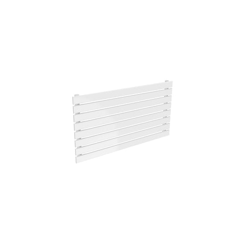 Single / 550 x 1000 mm Reina Designer Rione Horizontal Steel Radiator White