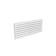 Double / 550 x 1200 mm Reina Designer Rione Horizontal Steel Radiator White