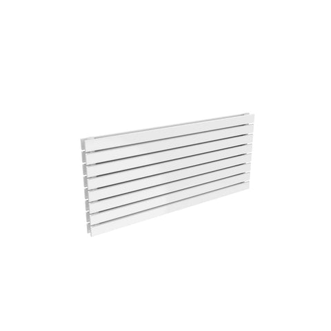 Double / 550 x 1200 mm Reina Designer Rione Horizontal Steel Radiator White