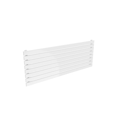 Single / 550 x 1400 mm Reina Designer Rione Horizontal Steel Radiator White