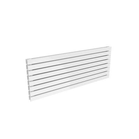 Double / 550 x 1400 mm Reina Designer Rione Horizontal Steel Radiator White