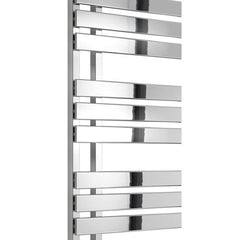 Reina Designer Sesia Vertical Chrome Towel Rail Steel Radiator