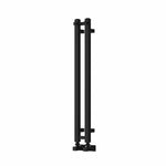 Black / 800 x 108mm Reina Designer Todi Vertical Towel Rail Mild Steel Radiator