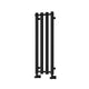 Black / 800 x 260mm Reina Designer Todi Vertical Towel Rail Mild Steel Radiator