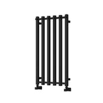Black / 800 x 415mm Reina Designer Todi Vertical Towel Rail Mild Steel Radiator