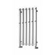 Chrome / 800 x 415mm Reina Designer Todi Vertical Towel Rail Mild Steel Radiator
