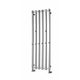 Chrome / 1200 x 415mm Reina Designer Todi Vertical Towel Rail Mild Steel Radiator