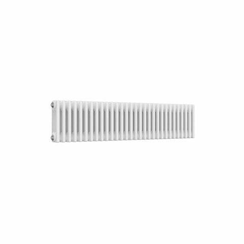 3 Column / 300 x 1370 mm Reina Designer White Colona Traditional Column Horizontal Radiator