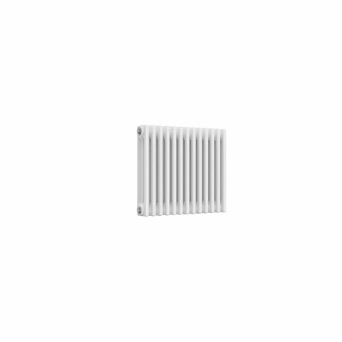 3 Column / 500 x 605 mm Reina Designer White Colona Traditional Column Horizontal Radiator