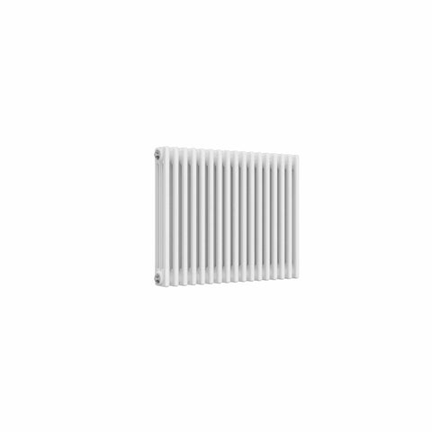 3 Column / 600 x 785 mm Reina Designer White Colona Traditional Column Horizontal Radiator