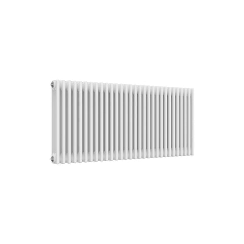 3 Column / 600 x 1370 mm Reina Designer White Colona Traditional Column Horizontal Radiator