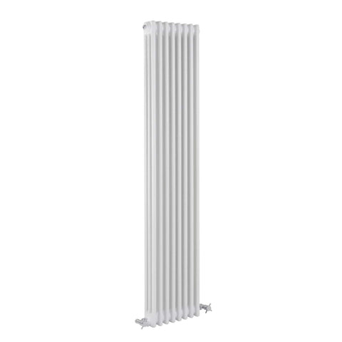 Reina Designer White Colona Traditional Column Vertical Radiator