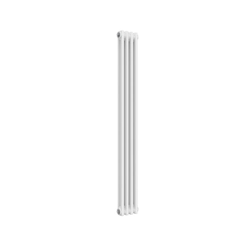 1500 x 200 mm / 2 Column Reina Designer White Colona Traditional Column Vertical Radiator