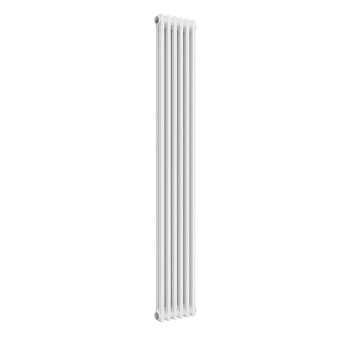 1800 x 290 mm / 2 Column Reina Designer White Colona Traditional Column Vertical Radiator