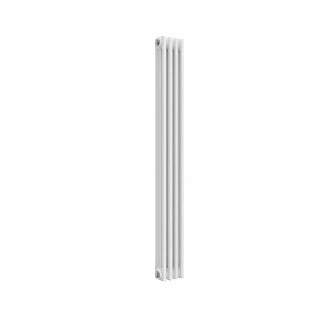 1500 x 200 mm / 3 Column Reina Designer White Colona Traditional Column Vertical Radiator